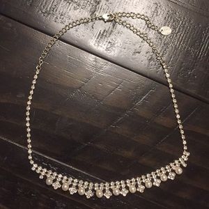 Claire’s pearl and diamond necklace